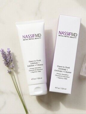 NassifMD Dawn to Dusk Exfoliate + Cleanse Facial Cleanser 4 oz NIB